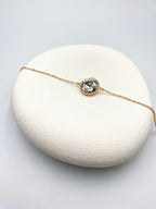 Tek Taş Çelik Bileklik