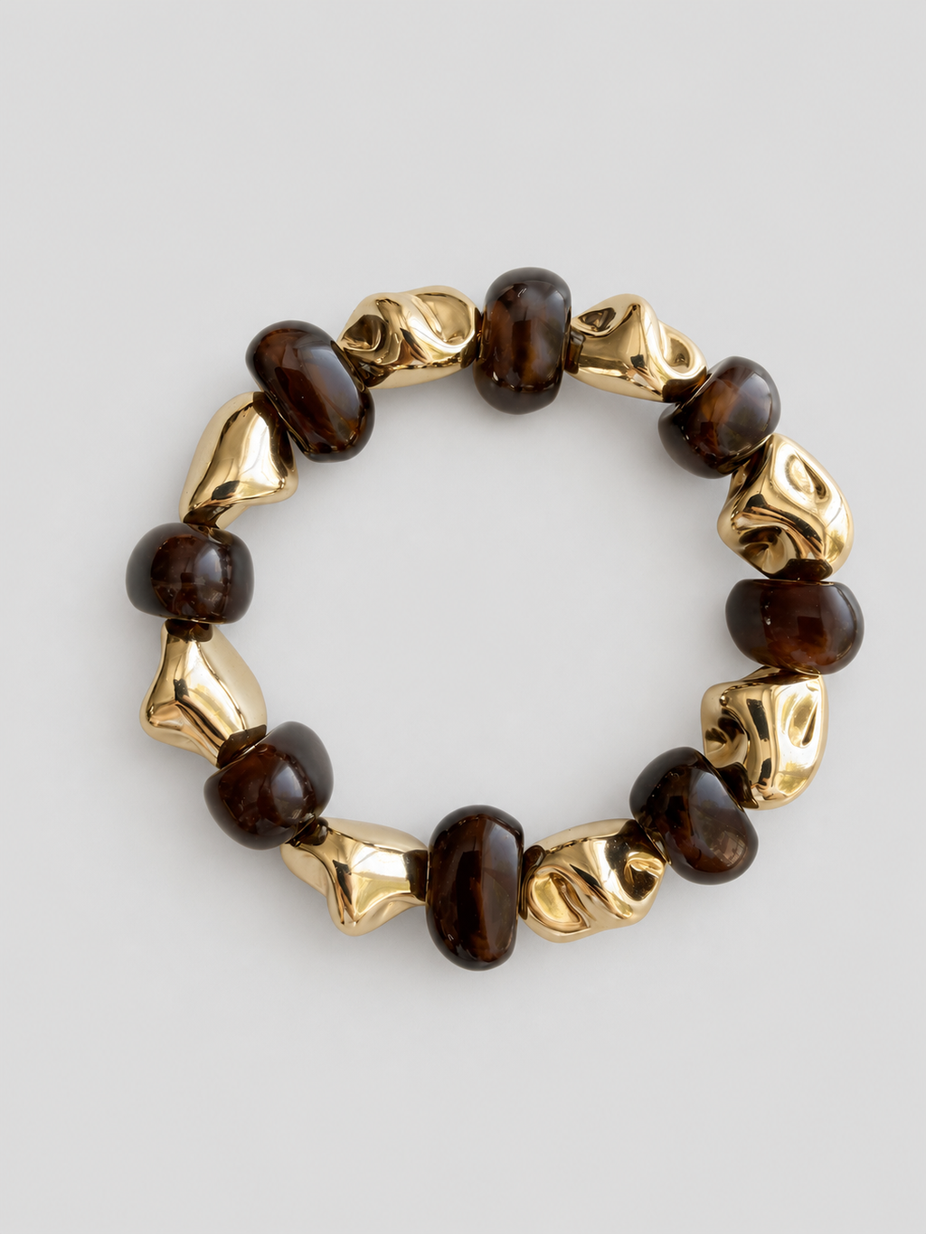 Capri Gold Lastikli Bileklik - El Yapımı