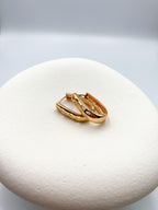 Oval Çift Taraflı Delikli Halka Küpe