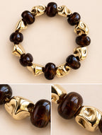 Capri Gold Lastikli Bileklik - El Yapımı