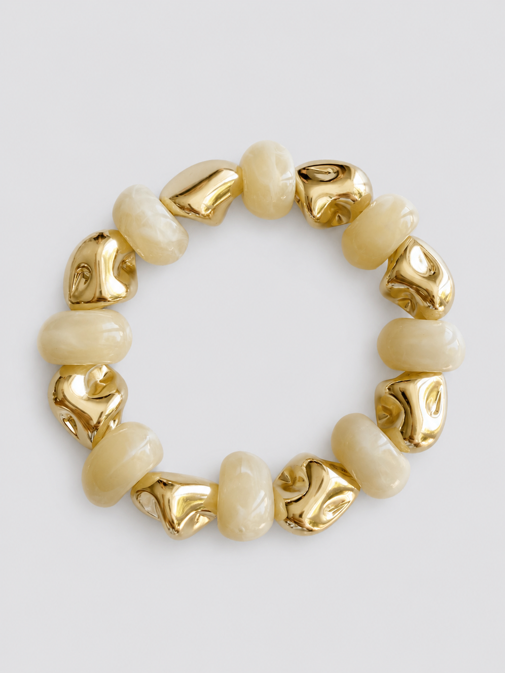 Milos Gold Lastikli Bileklik - El Yapımı