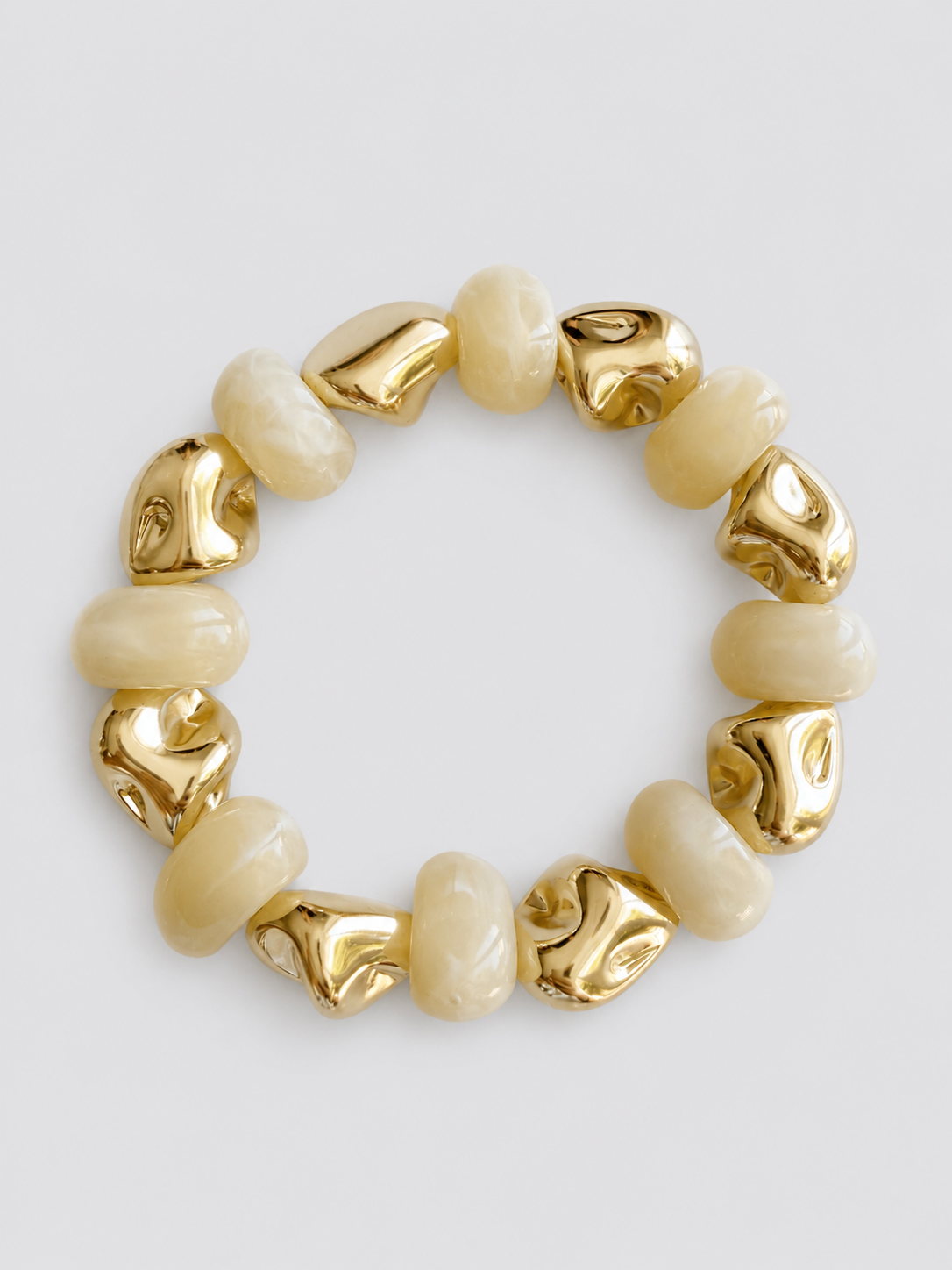 Milos Gold Lastikli Bileklik - El Yapımı