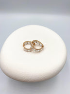 Baget Taşlı Işıltılı Küpe