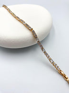 Kristal Taşlı Çelik Bileklik