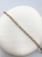 Kristal Taşlı Çelik Bileklik