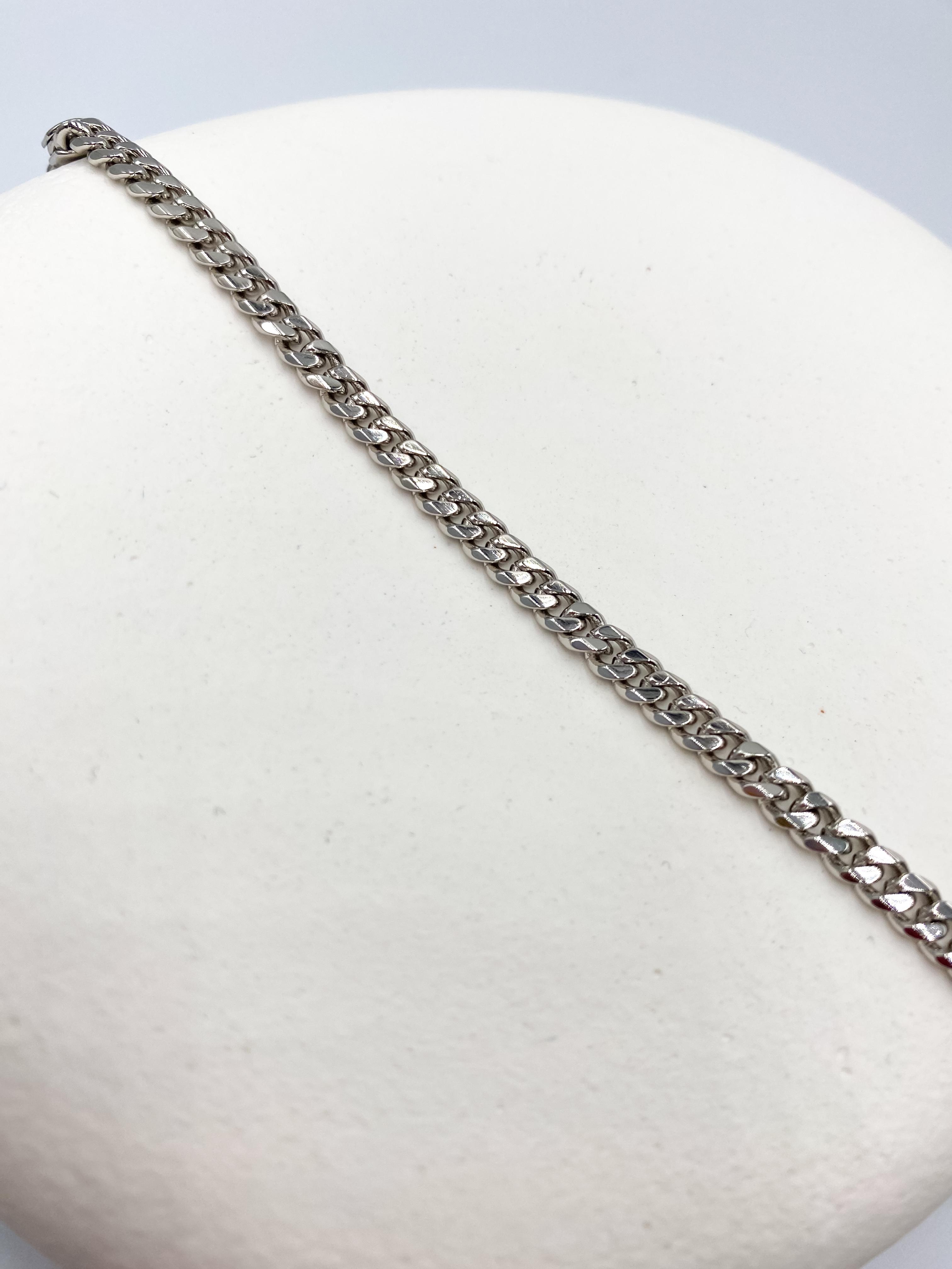 Gümüş Renk Modern Zincir Bileklik