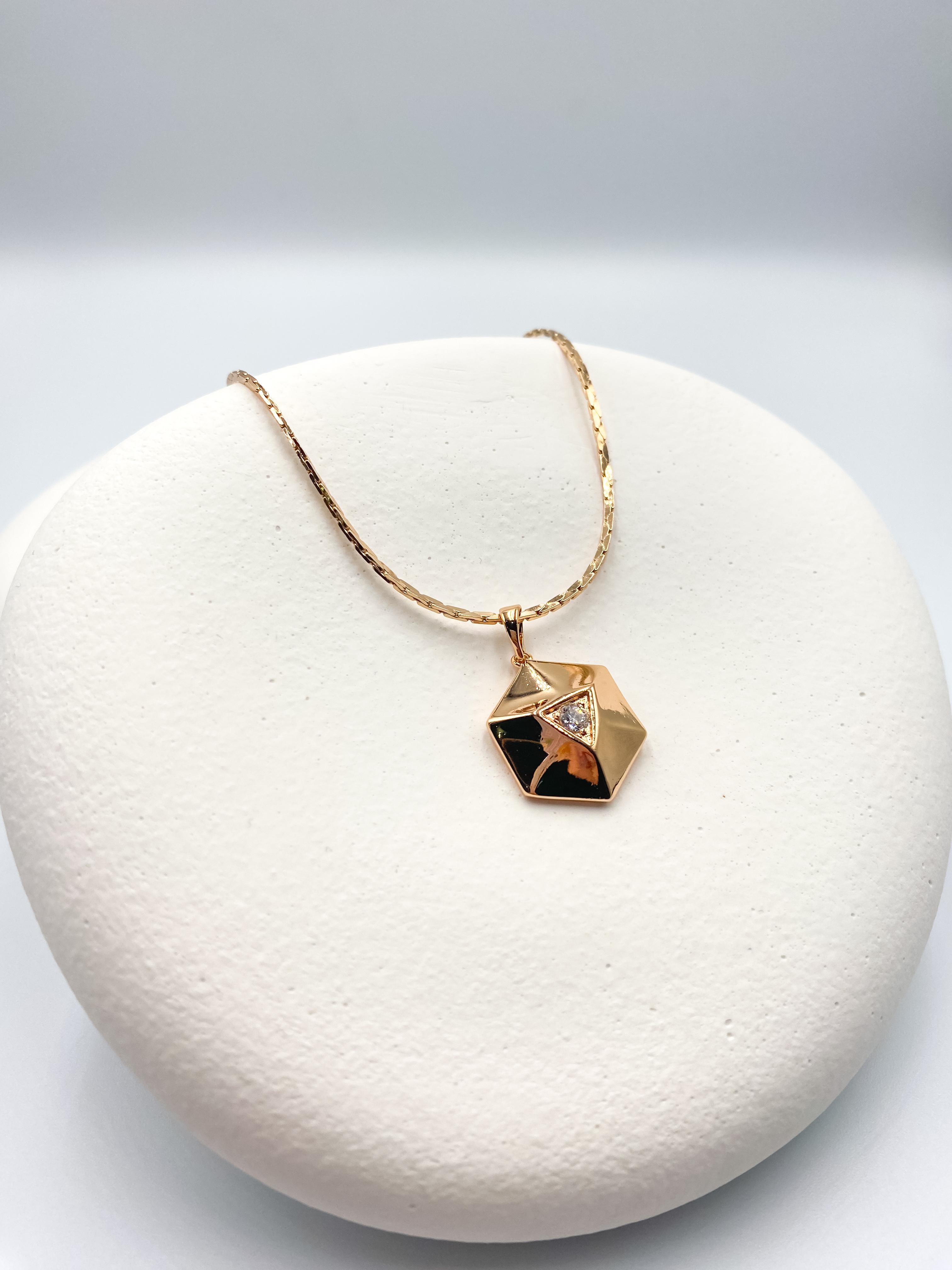 Geometrik Çelik Kolye