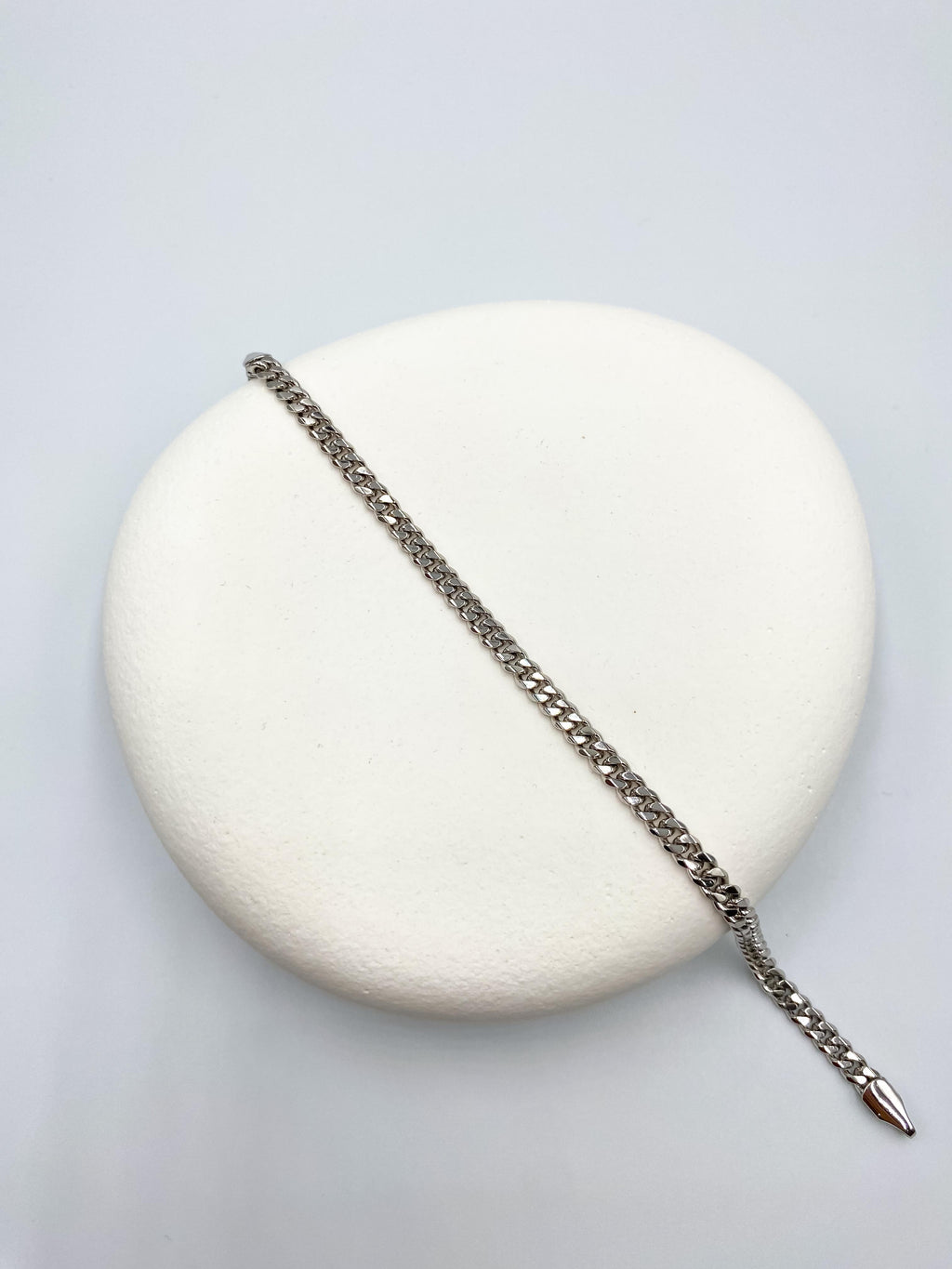 Gümüş Renk Modern Zincir Bileklik