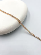 Beyaz Taşlı İnce Çelik Tennis Bileklik