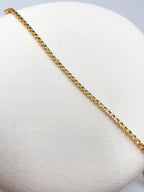 Yeşil Taşlı İnce Tennis Çelik Bileklik