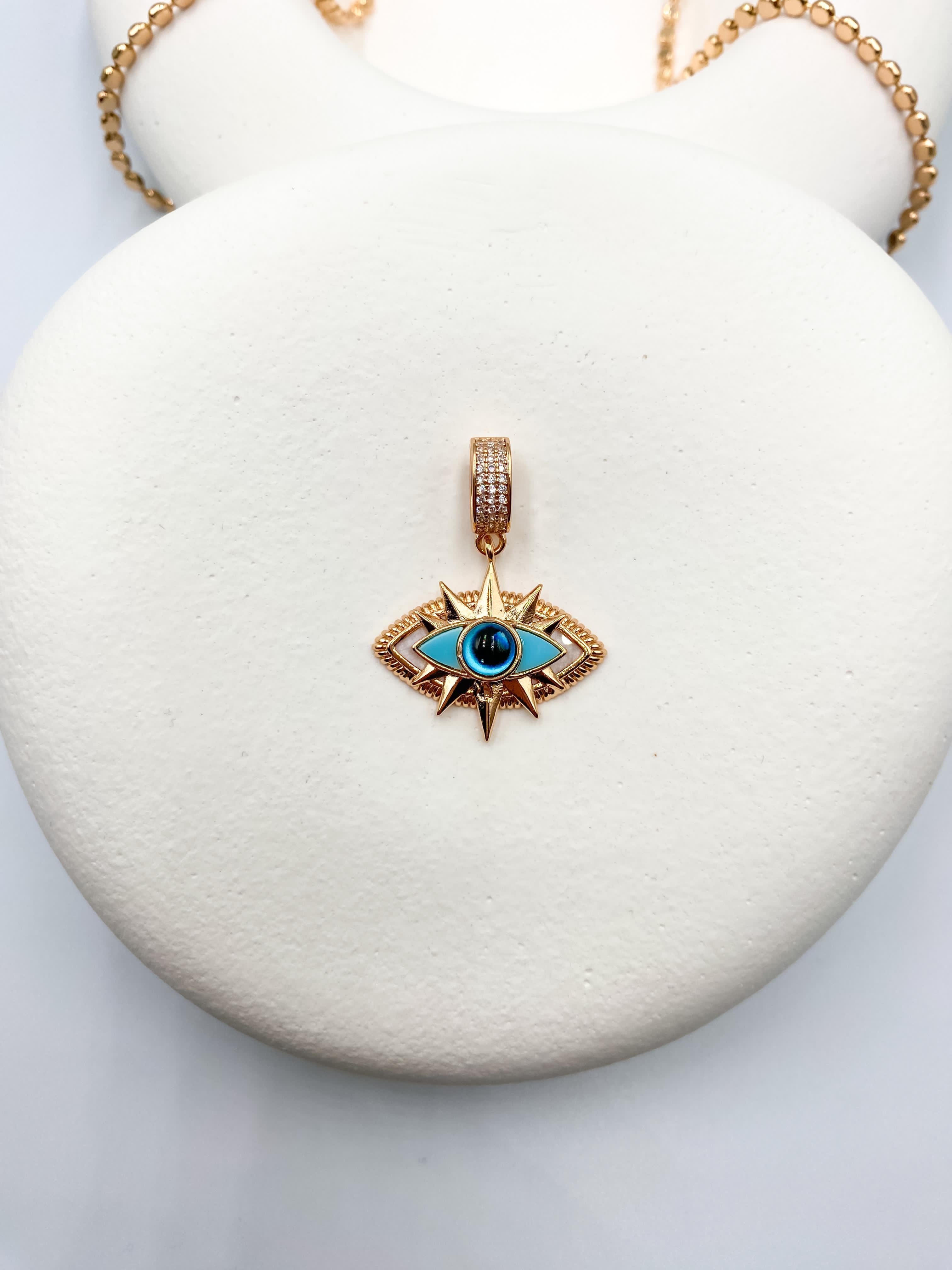 Mavi Nazar Göz Kolye Ucu
