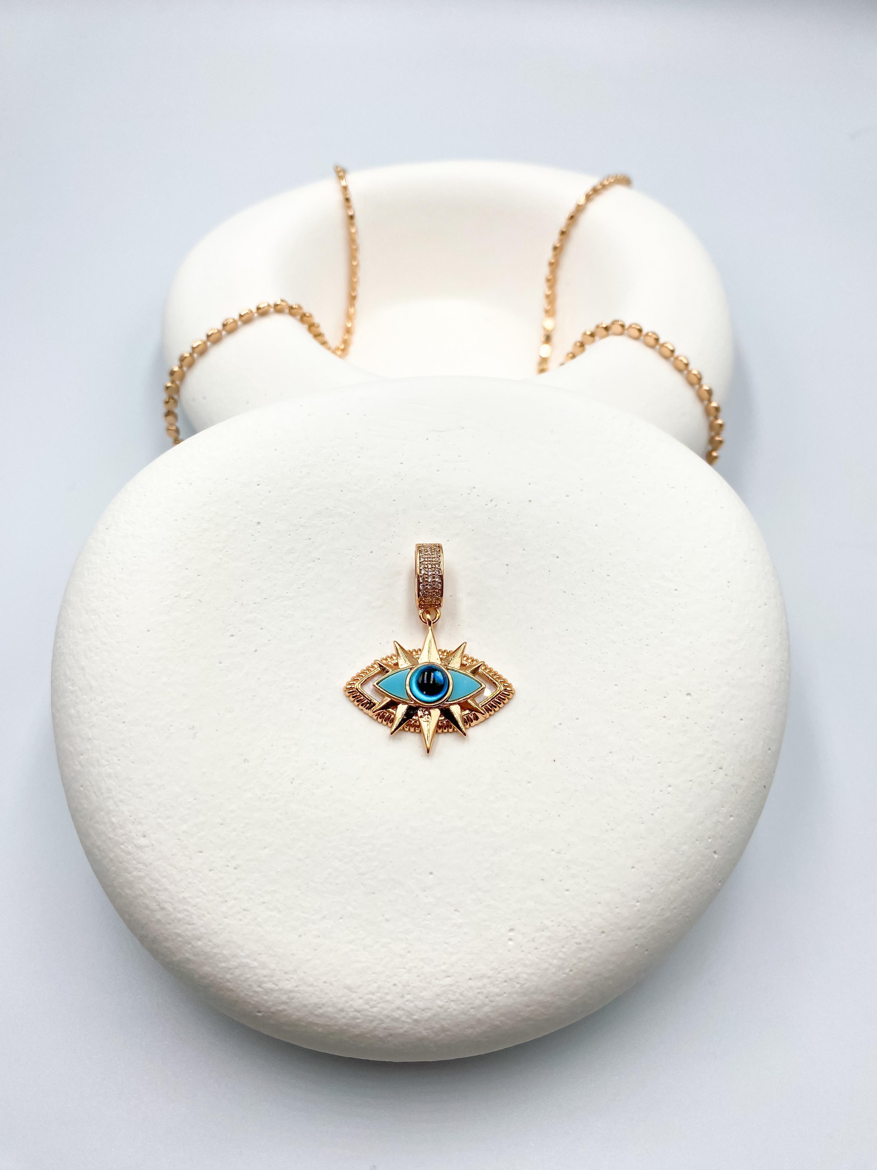 Mavi Nazar Göz Kolye Ucu