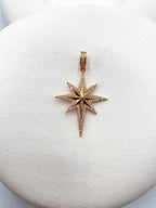 Işıltılı Kuzey Yıldızı Kolye Ucu