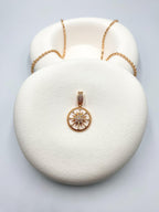 Taş İşlemeli Yıldız Pusula Kolye Ucu