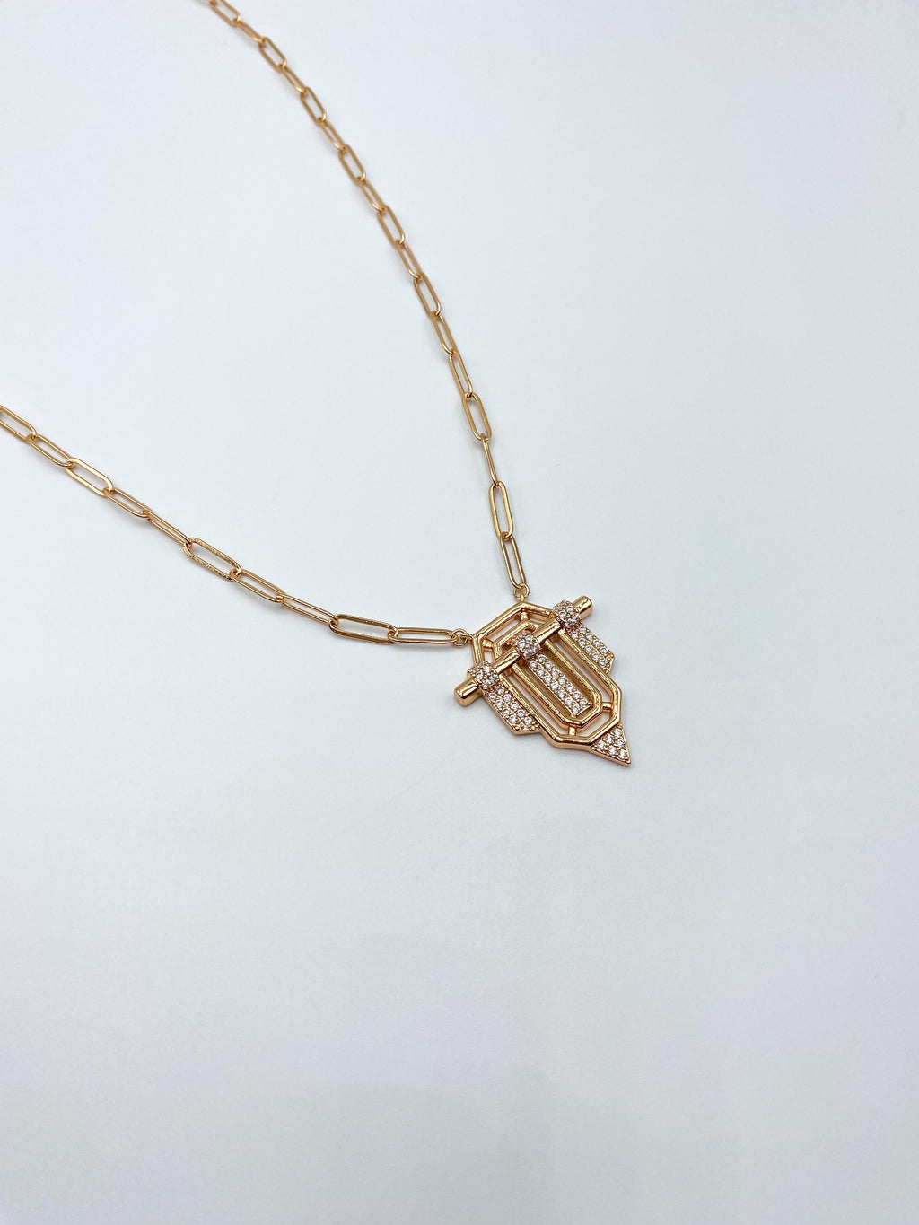 Büyük Taşlı Zincir Serenay  Kolye