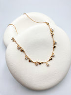 Kalpli ve Taşlı Zincir Kolye