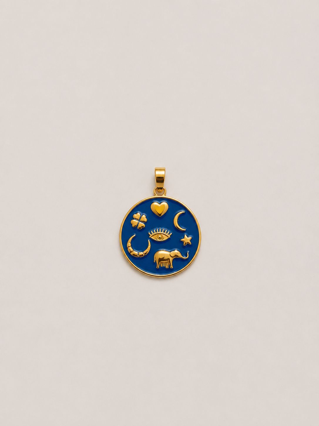 Motifli Kolye Ucu - 18K