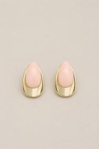 Pembe Drop Küpe - 14K