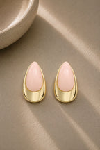 Pembe Drop Küpe - 14K