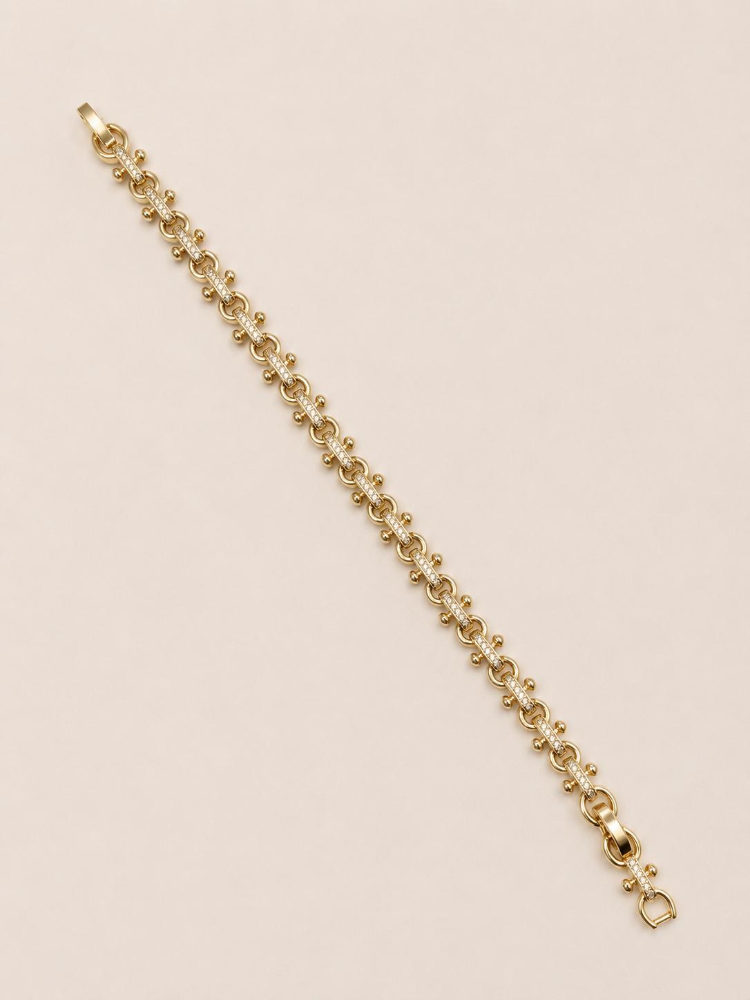 Elegant Taşlı Bileklik - 14K