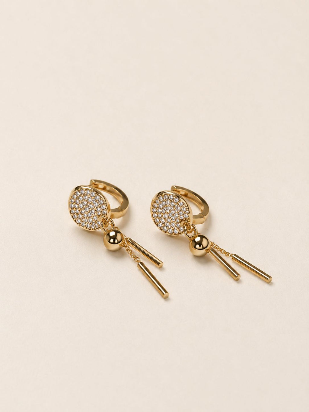 Sallantı Çubuk Küpe - 18K