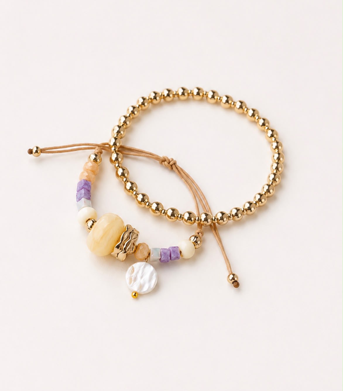 Dubai İkili İp Bileklik - El Yapımı