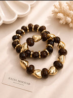 Capri Gold Lastikli Bileklik - El Yapımı