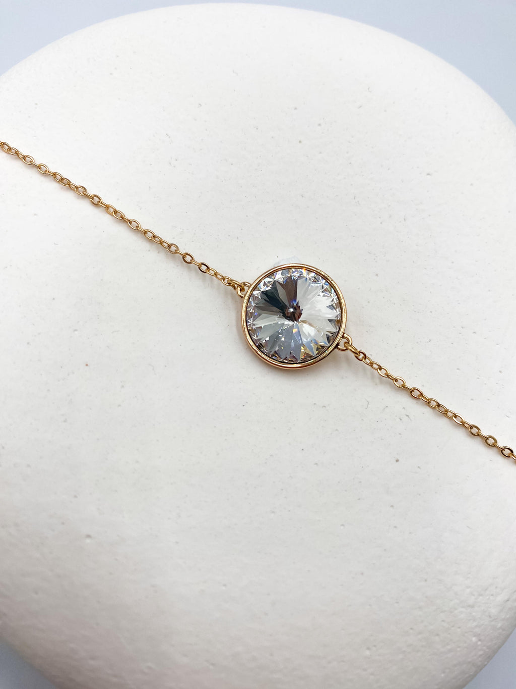 Tek Taş Çelik Bileklik