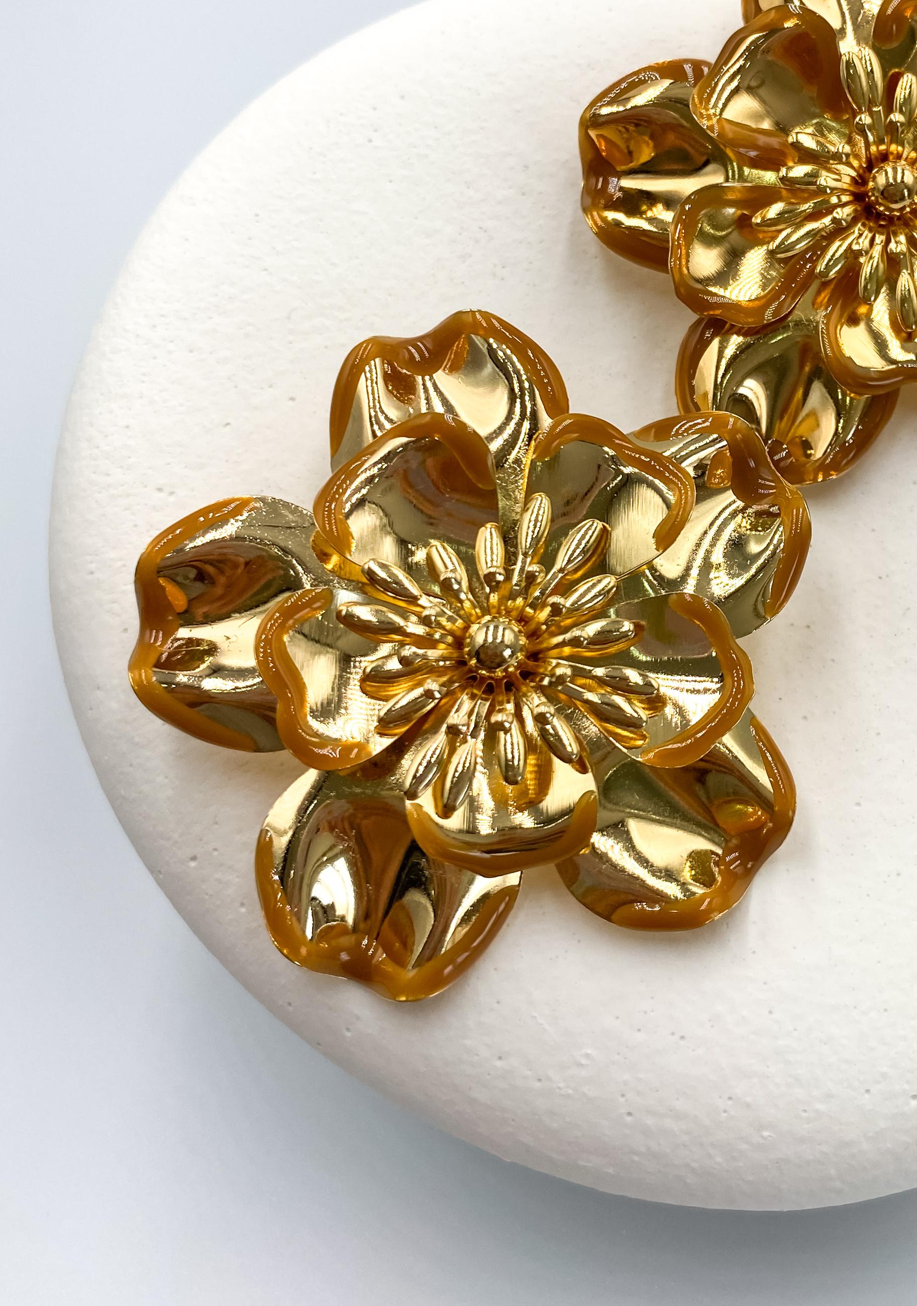 Büyük Çiçek Küpe