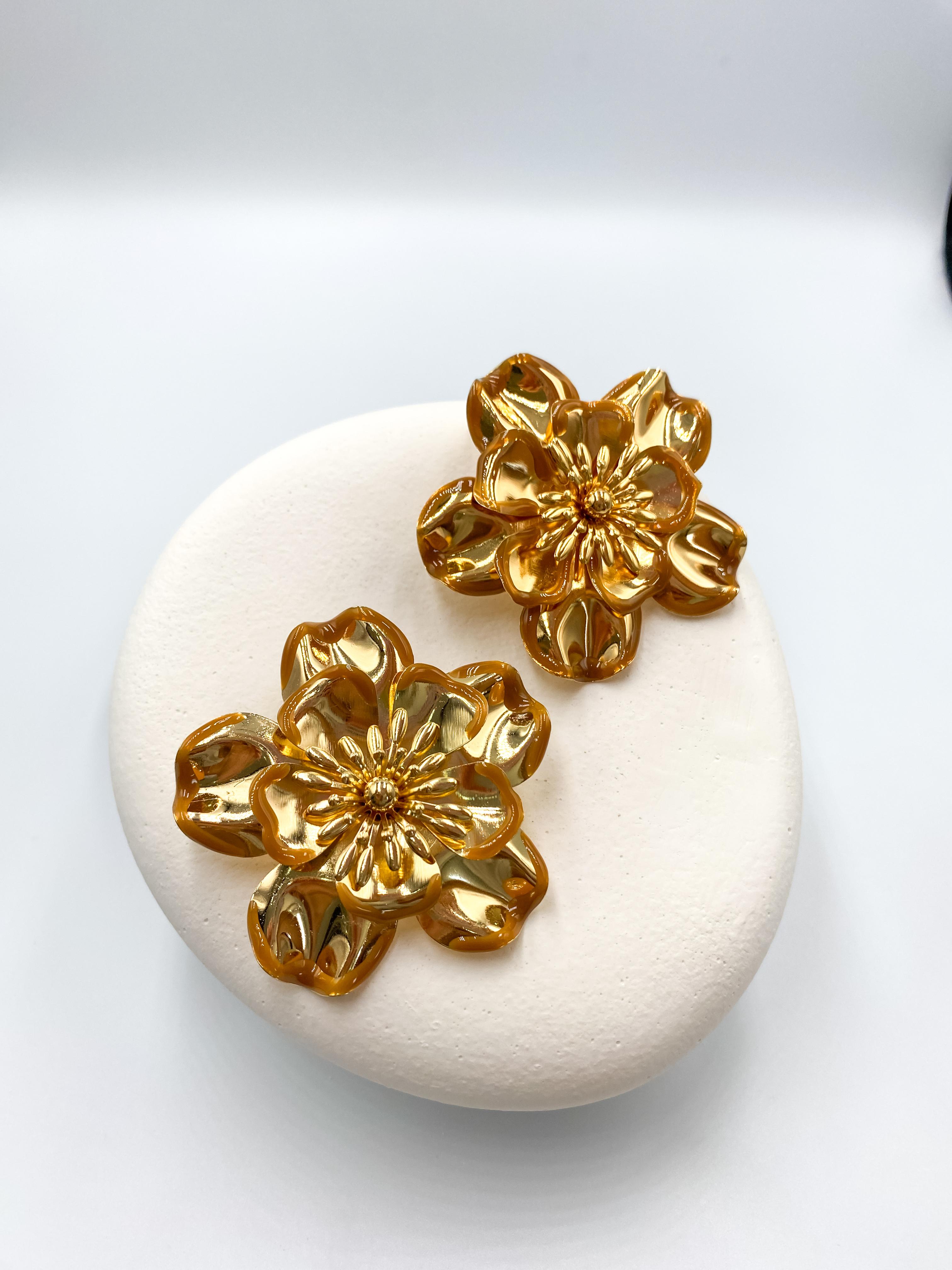 Büyük Çiçek Küpe