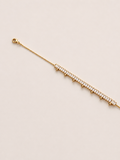 Parıltılı Gold Boncuklu Halhal - 18K